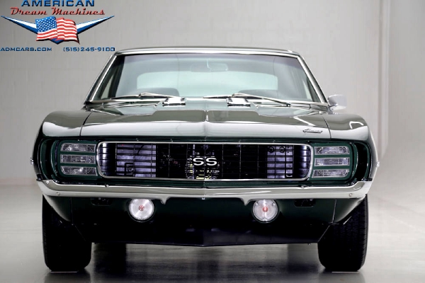 For Sale Used 1969 Chevrolet Camaro, RS/SS 4 speed Rally Sport Super Sport green | American Dream Machines Des Moines IA 50309