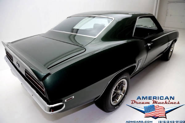 For Sale Used 1969 Chevrolet Camaro, RS/SS 4 speed Rally Sport Super Sport green | American Dream Machines Des Moines IA 50309