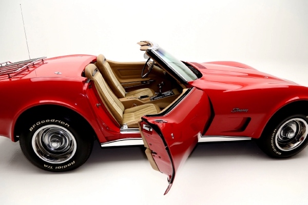For Sale Used 1973 Corvette Convertible 4 speed 350#'s PS PB Tilt | American Dream Machines Des Moines IA 50309
