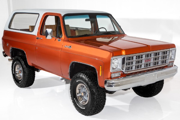 For Sale Used 1977 GMC Jimmy Orange metallic 350ci 4-Spd 4WD | American Dream Machines Des Moines IA 50309