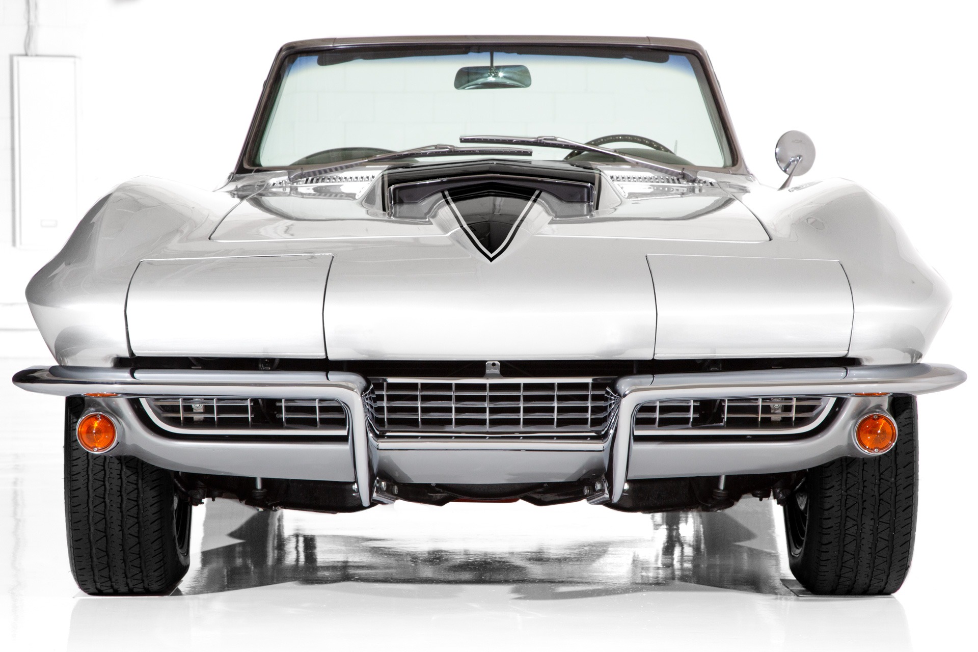 For Sale Used 1966 Chevrolet Corvette Silver/Black  4-Speed | American Dream Machines Des Moines IA 50309