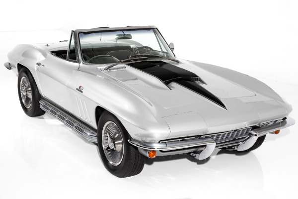 For Sale Used 1966 Chevrolet Corvette Silver/Black  4-Speed | American Dream Machines Des Moines IA 50309