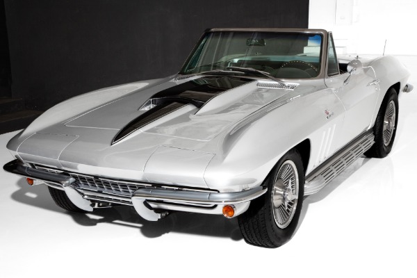 For Sale Used 1966 Chevrolet Corvette Silver/Black  4-Speed | American Dream Machines Des Moines IA 50309