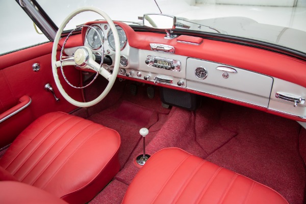 For Sale Used 1959 Mercedes-Benz 190SL Silver/Red Leather | American Dream Machines Des Moines IA 50309