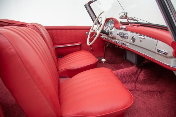 For Sale Used 1959 Mercedes-Benz 190SL Silver/Red Leather | American Dream Machines Des Moines IA 50309