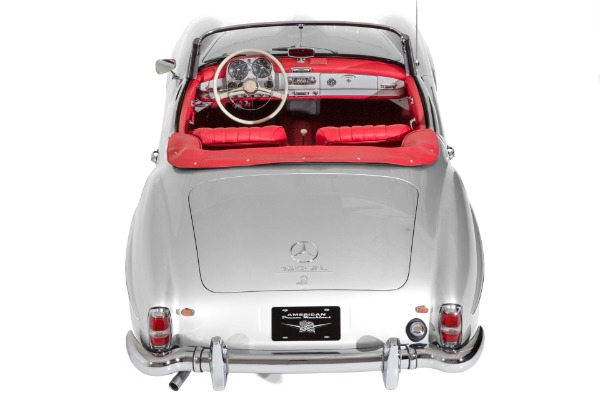 For Sale Used 1959 Mercedes-Benz 190SL Silver/Red Leather | American Dream Machines Des Moines IA 50309