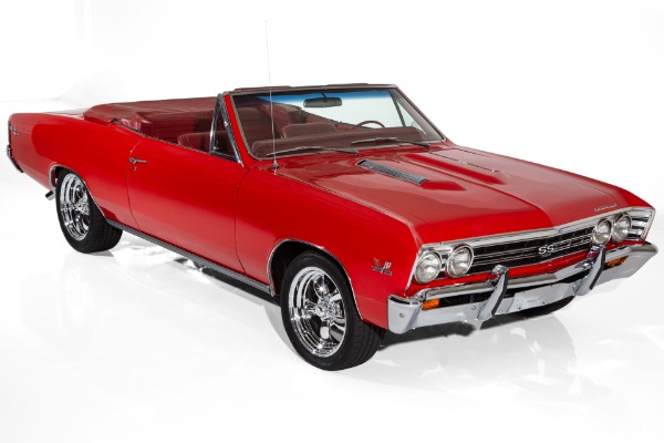 For Sale Used 1967 Chevrolet Chevelle Red/Red 396 AC PB PS | American Dream Machines Des Moines IA 50309