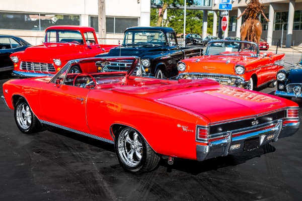 For Sale Used 1967 Chevrolet Chevelle Red/Red 396 AC PB PS | American Dream Machines Des Moines IA 50309