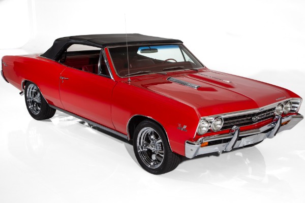 For Sale Used 1967 Chevrolet Chevelle Red/Red 396 AC PB PS | American Dream Machines Des Moines IA 50309