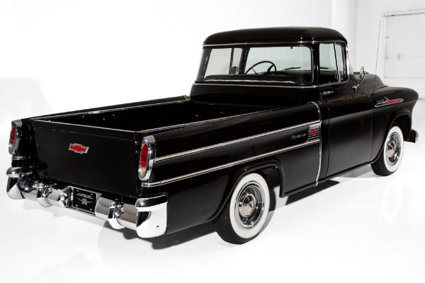 For Sale Used 1957 Chevrolet Pickup Black Cameo V8 4-Speed | American Dream Machines Des Moines IA 50309