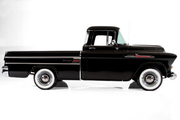 For Sale Used 1957 Chevrolet Pickup Black Cameo V8 4-Speed | American Dream Machines Des Moines IA 50309