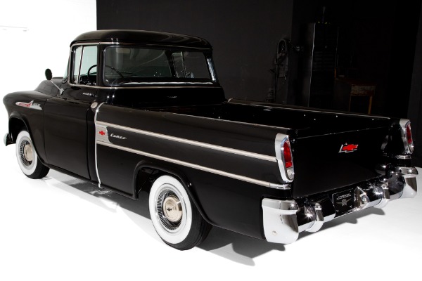 For Sale Used 1957 Chevrolet Pickup Black Cameo V8 4-Speed | American Dream Machines Des Moines IA 50309