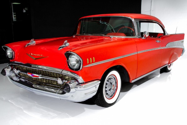 For Sale Used 1957 Chevrolet Bel Air V8 Auto AC Disk Brakes | American Dream Machines Des Moines IA 50309