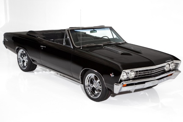 For Sale Used 1967 Chevrolet Chevelle Triple Black 327 Auto AC | American Dream Machines Des Moines IA 50309