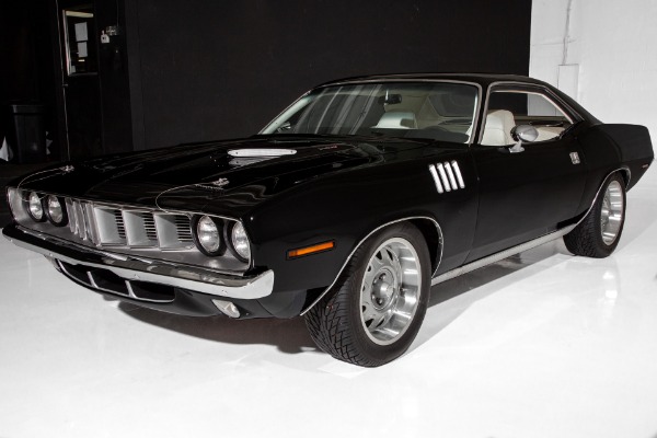 For Sale Used 1971 Plymouth Barracuda Black 340 4-Speed | American Dream Machines Des Moines IA 50309