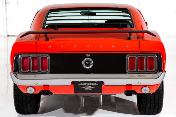 For Sale Used 1970 Ford Mustang Calypso Coral Boss Stripes | American Dream Machines Des Moines IA 50309