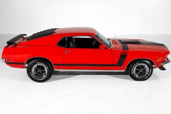 For Sale Used 1970 Ford Mustang Calypso Coral Boss Stripes | American Dream Machines Des Moines IA 50309