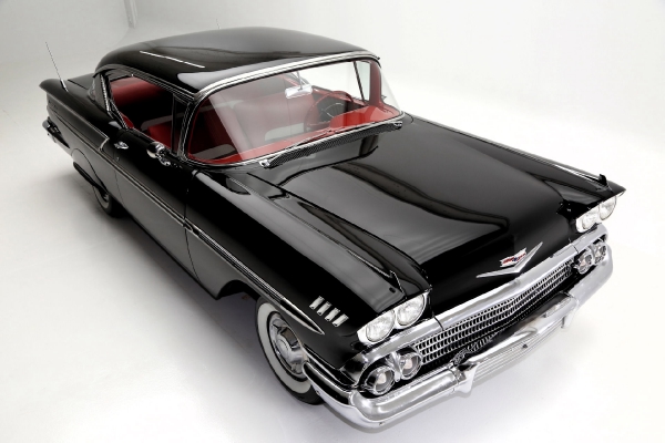 For Sale Used 1958 Chevrolet Bel Air Hardtop Black red, 348 | American Dream Machines Des Moines IA 50309