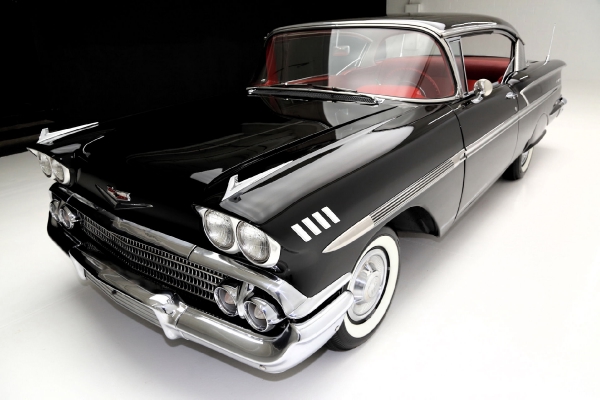 For Sale Used 1958 Chevrolet Bel Air Hardtop Black red, 348 | American Dream Machines Des Moines IA 50309