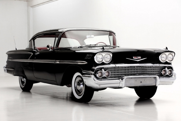 For Sale Used 1958 Chevrolet Bel Air Hardtop Black red, 348 | American Dream Machines Des Moines IA 50309