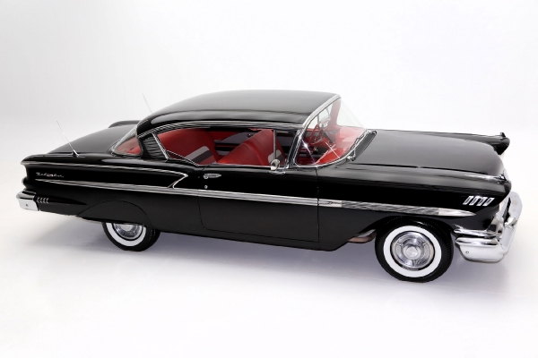 For Sale Used 1958 Chevrolet Bel Air Hardtop Black red, 348 | American Dream Machines Des Moines IA 50309