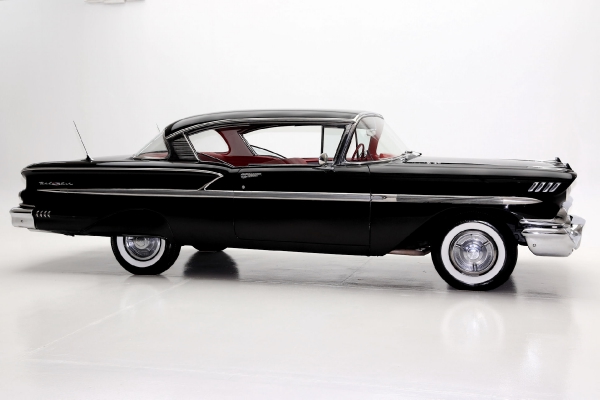 For Sale Used 1958 Chevrolet Bel Air Hardtop Black red, 348 | American Dream Machines Des Moines IA 50309