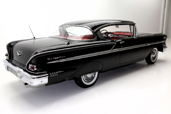 For Sale Used 1958 Chevrolet Bel Air Hardtop Black red, 348 | American Dream Machines Des Moines IA 50309