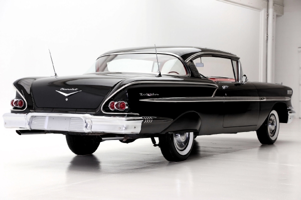 For Sale Used 1958 Chevrolet Bel Air Hardtop Black red, 348 | American Dream Machines Des Moines IA 50309