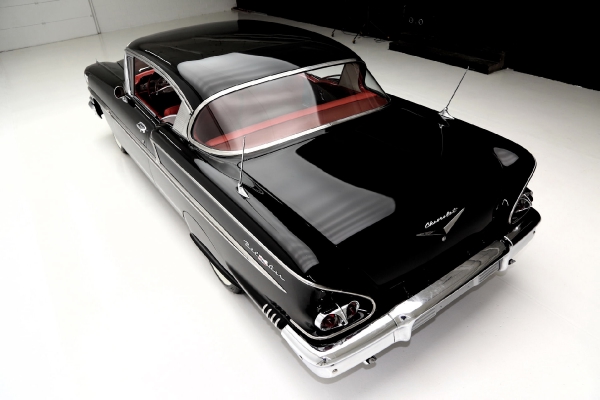 For Sale Used 1958 Chevrolet Bel Air Hardtop Black red, 348 | American Dream Machines Des Moines IA 50309