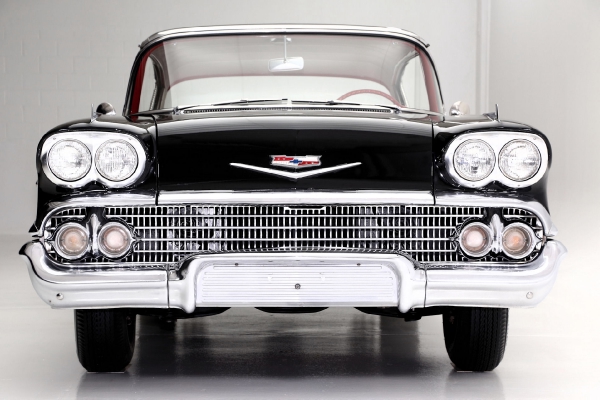 For Sale Used 1958 Chevrolet Bel Air Hardtop Black red, 348 | American Dream Machines Des Moines IA 50309