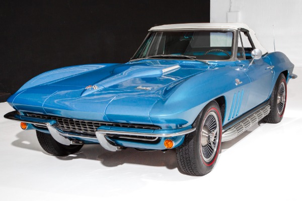 For Sale Used 1966 Chevrolet Corvette Nassau Blue 427/390, 2 Tops | American Dream Machines Des Moines IA 50309