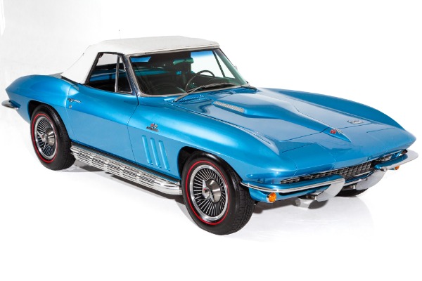 For Sale Used 1966 Chevrolet Corvette Nassau Blue 427/390, 2 Tops | American Dream Machines Des Moines IA 50309