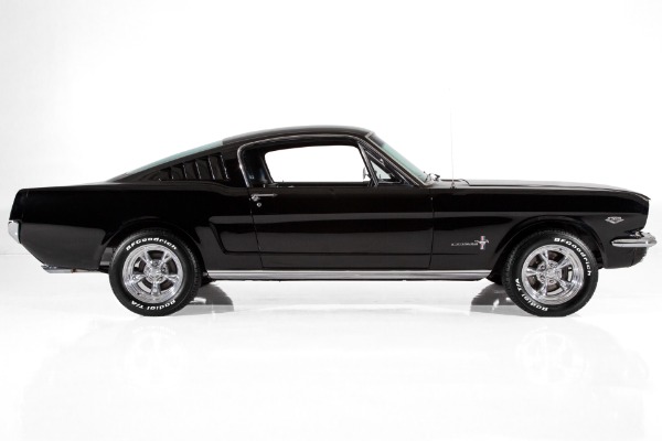 For Sale Used 1965 Ford Mustang Black/Black Fastback, A Code  Built 302, 4-Speed Vintage AC | American Dream Machines Des Moines IA 50309