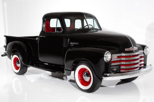 For Sale Used 1951 Chevrolet Pickup 5-Window 3100 Black/Red | American Dream Machines Des Moines IA 50309