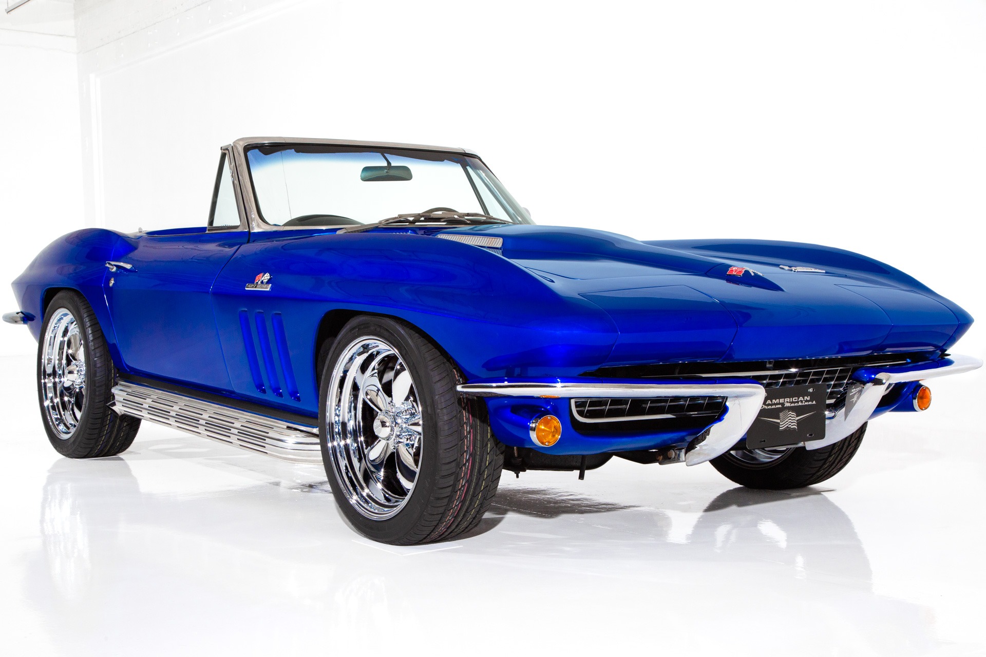 For Sale Used 1966 Chevrolet Corvette Electric Blue Stingray | American Dream Machines Des Moines IA 50309