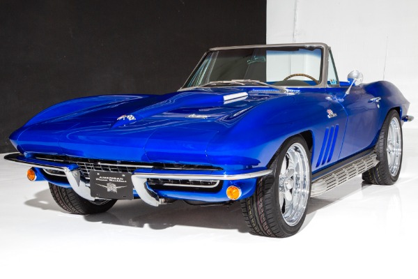 For Sale Used 1966 Chevrolet Corvette Electric Blue Stingray | American Dream Machines Des Moines IA 50309