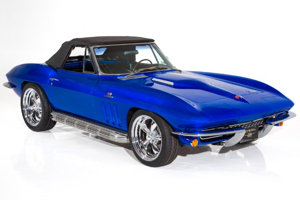 For Sale Used 1966 Chevrolet Corvette Electric Blue Stingray | American Dream Machines Des Moines IA 50309