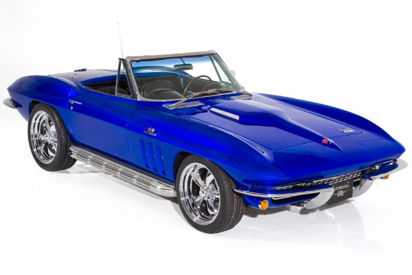 For Sale Used 1966 Chevrolet Corvette Electric Blue Stingray | American Dream Machines Des Moines IA 50309