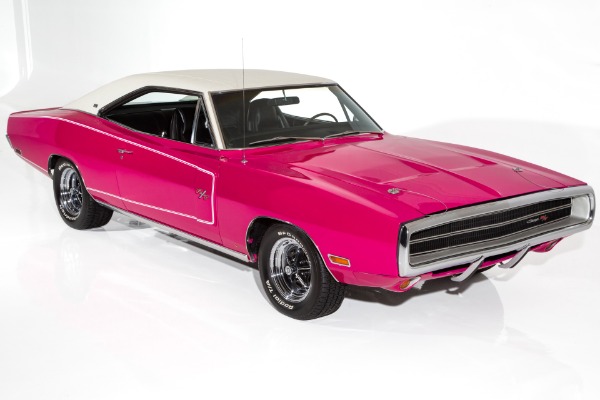 For Sale Used 1970 Dodge Charger Panther Pink 383, 727 Auto | American Dream Machines Des Moines IA 50309