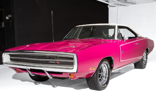 For Sale Used 1970 Dodge Charger Panther Pink 383, 727 Auto | American Dream Machines Des Moines IA 50309