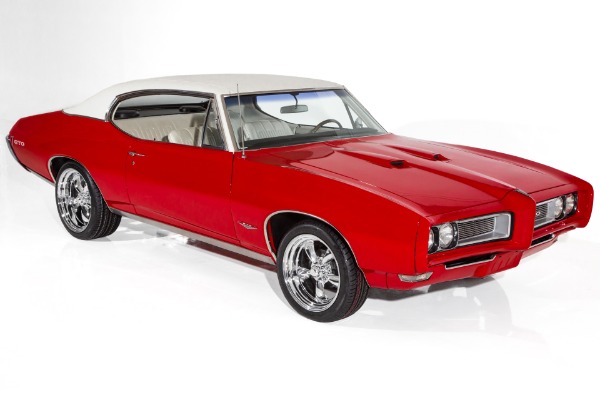 For Sale Used 1968 Pontiac GTO Solar Red  400ci, Auto, PS, PB | American Dream Machines Des Moines IA 50309