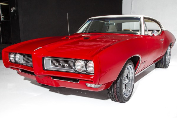 For Sale Used 1968 Pontiac GTO Solar Red  400ci, Auto, PS, PB | American Dream Machines Des Moines IA 50309