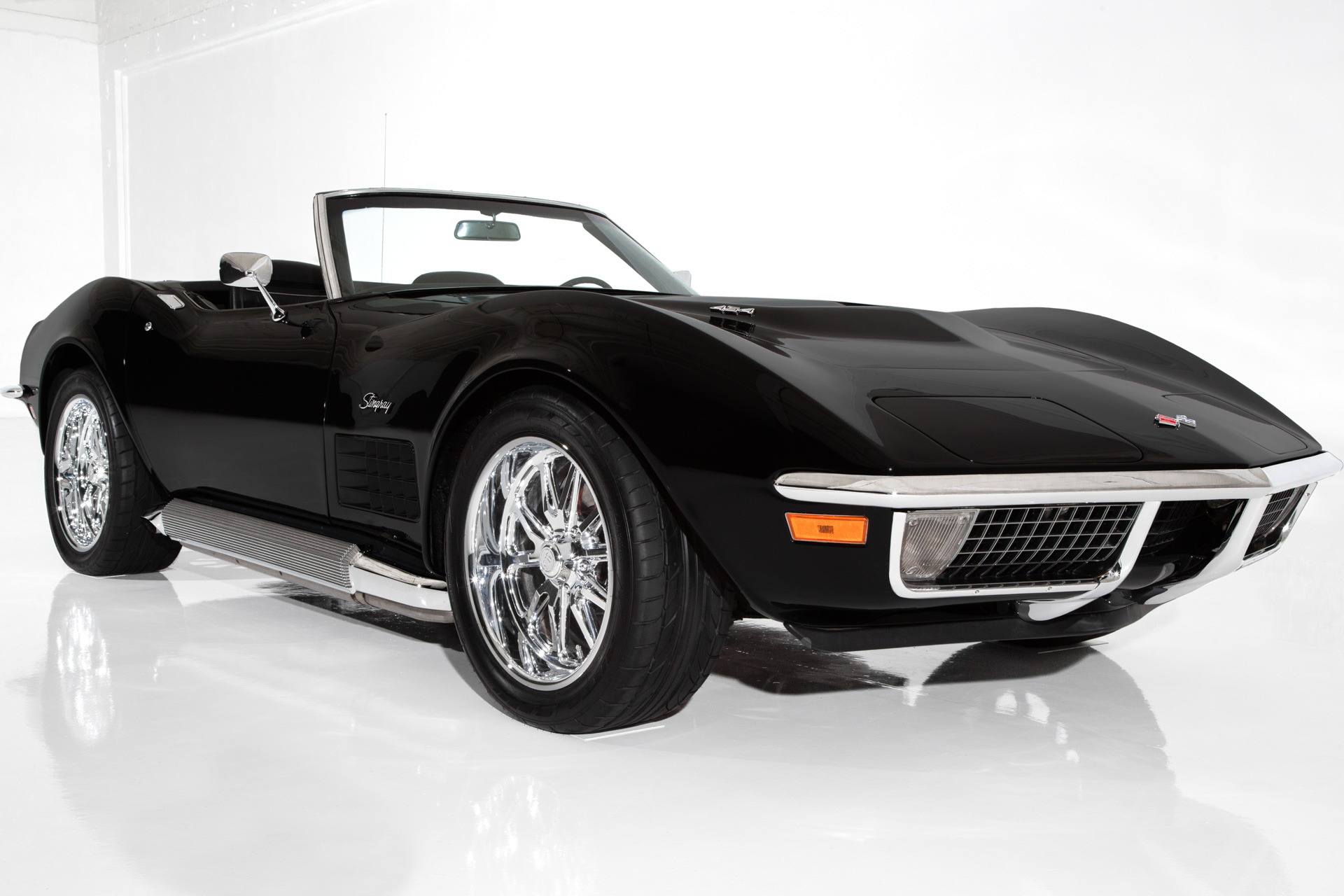 For Sale Used 1971 Chevrolet Corvette Triple Black Stingray | American Dream Machines Des Moines IA 50309