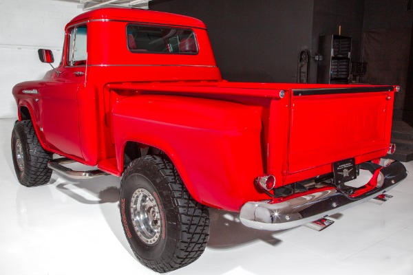 For Sale Used 1955 Chevrolet Pickup Big Red! 4x4 350/375hp AC | American Dream Machines Des Moines IA 50309