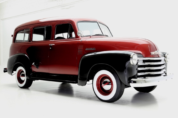 For Sale Used 1951 Chevrolet Suburban 3100 Bordeaux | American Dream Machines Des Moines IA 50309