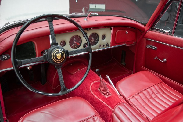 For Sale Used 1959 Jaguar XK150 Rare Black & Red Drop Head Coupe | American Dream Machines Des Moines IA 50309