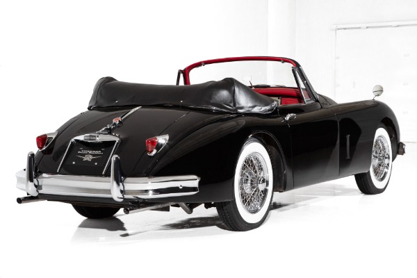 For Sale Used 1959 Jaguar XK150 Rare Black & Red Drop Head Coupe | American Dream Machines Des Moines IA 50309