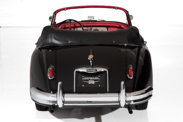For Sale Used 1959 Jaguar XK150 Rare Black & Red Drop Head Coupe | American Dream Machines Des Moines IA 50309
