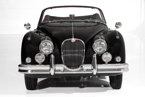 For Sale Used 1959 Jaguar XK150 Rare Black & Red Drop Head Coupe | American Dream Machines Des Moines IA 50309