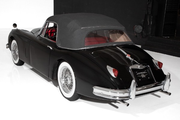 For Sale Used 1959 Jaguar XK150 Rare Black & Red Drop Head Coupe | American Dream Machines Des Moines IA 50309